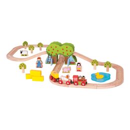 Bigjigs Rail Dřevěná vláčkodráha farma