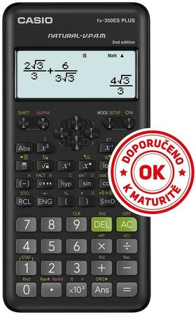 Kalkulačka Casio FX 350 ES PLUS 2E - černá