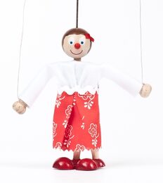 Gerlich Dřevěná loutka holčička Maruška