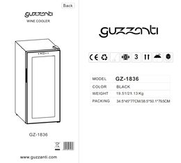 Vinotéka s kompresorem Guzzanti GZ 1836