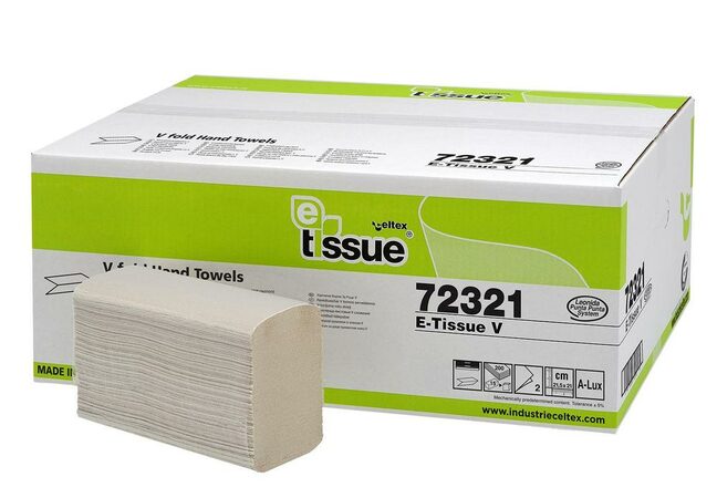 Ručníky Celtex papírové skládané BIO E-Tissue 3000 ks, 2vrstvy