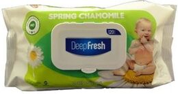 Deep Fresh vlhčené ubrousky Spring Chamomile 120 ks