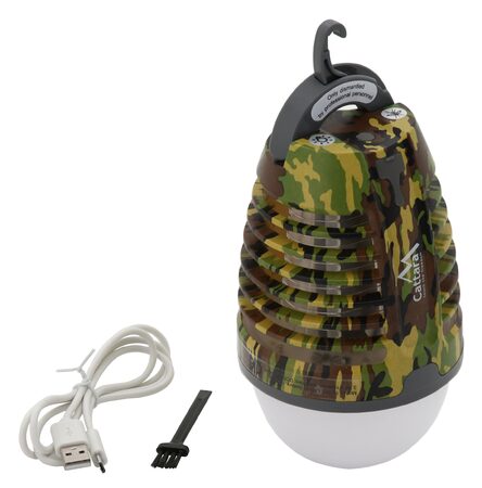 LED svítilna Cattara PEAR ARMY nabíjecí + lapač hmyzu