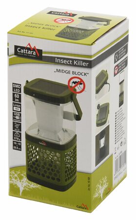 LED svítilna Cattara MIDGE BLOCK nabíjecí + lapač hmyzu