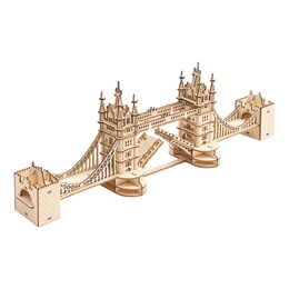 RoboTime dřevěné 3D puzzle most Tower Bridge svítící