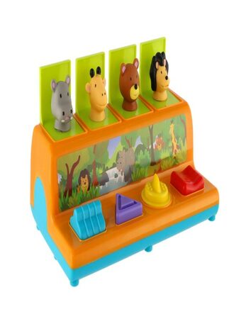 Teddies vyskakovací zvířátka plast 25x14cm v krabici 28x16x15cm 12m+