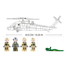 Sluban Model Bricks M38-B1012 Zdravotnický vrtulník UH-60 Black Hawk