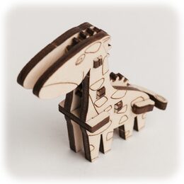 CuteWood Dřevěné 3D puzzle Žirafa