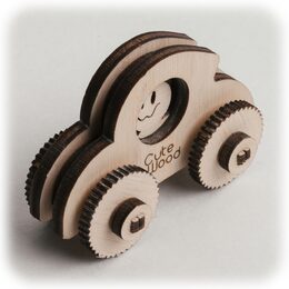 CuteWood Dřevěné 3D puzzle Mini-brouk