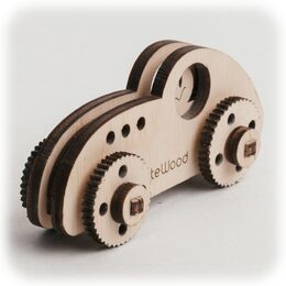 CuteWood Dřevěné 3D puzzle Sportovní auto