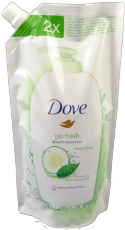 Dove Go Fresh Fresh Touch tekuté mýdlo náhradní náplň 500 ml