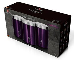 BERLINGERHAUS Dóza na potraviny sada 3 ks Purple Eclipse Collection BH-6827