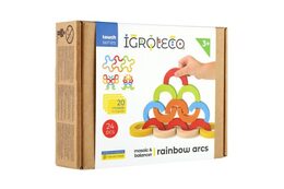 Mozaika/hra balanční dřevo 24 dílků v krabici 22x17x6cm