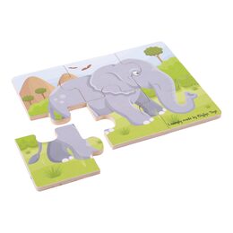 Bigjigs Toys Puzzle 3v1 safari zvířátka