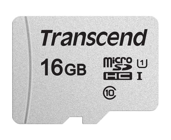 Transcend 16GB microSDHC 300S UHS-I U1 (Class 10) paměťová karta (bez adaptéru),
