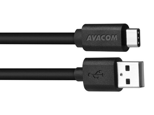 Datový a nabíjecí kabel USB - USB Type-C, 100cm, černá