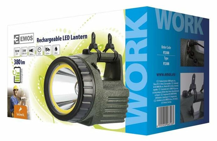 Emos LED svítilna nabíjecí 3810, 10W LED+COB