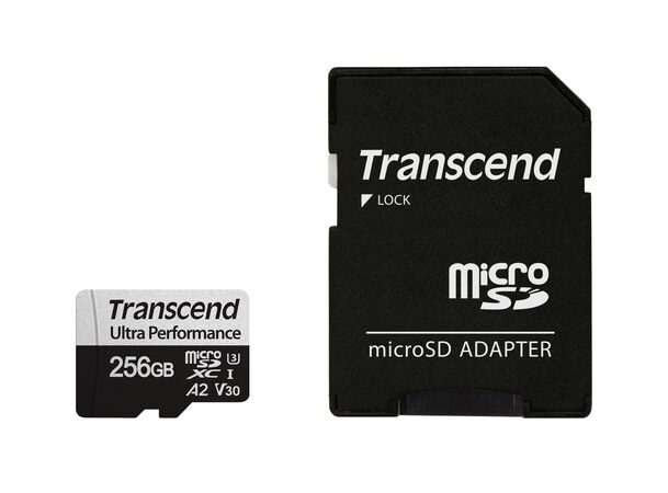 Transcend 256GB microSDXC 340S UHS-I U3 V30 A2 3D TLC (Class 10) paměťová karta
