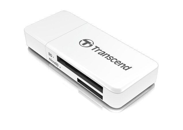 Transcend RDF5 USB 3.0 čtečka paměťových karet SDHC (UHS-I)/SDXC (UHS-I)/microSD - bílá