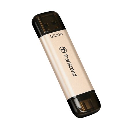 Transcend 512GB JetFlash 930C, USB-C/USB 3.2 (Gen 1) duální flash disk, 420MB/s