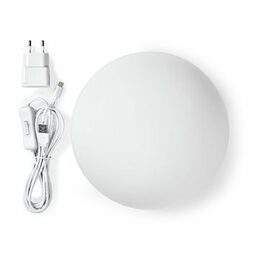 Nedis WIFILM10CWT - Chytré světlo Wi-Fi | Kulaté | Průměr: 200 mm | 360 lm | RGB