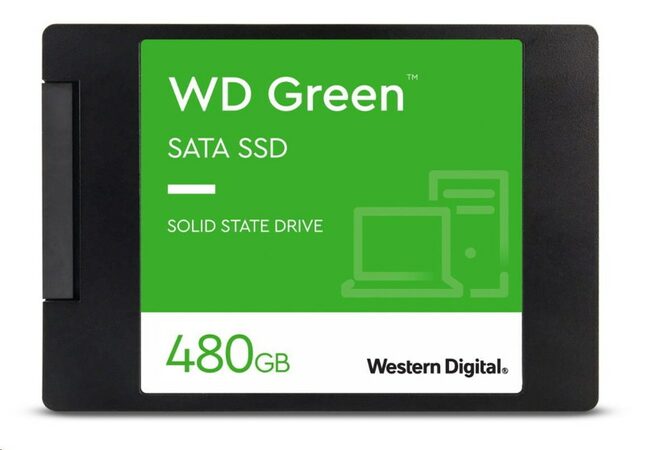 WD GREEN SSD 3D NAND WDS480G3G0A 480GB SATA/600, (R:500, W:400MB/s), 2.5"