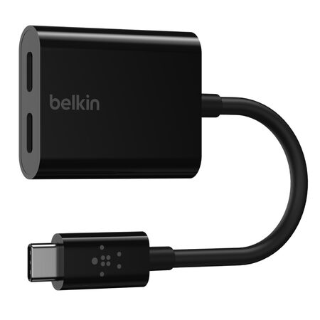 Belkin USB-C adaptér/rozdvojka - USB-C napájení + USB-C audio / nabíjecí adaptér