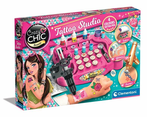 Hračka Clementoni Crazy CHIC - Velké tetovací studio