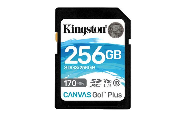 KINGSTON 256GB SDXC Canvas Go! Plus 170R/90W CL10 U3 V30