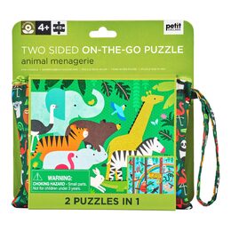 Petit Collage Oboustranné puzzle 2v1 džungle