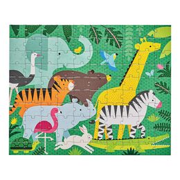 Petit Collage Oboustranné puzzle 2v1 džungle