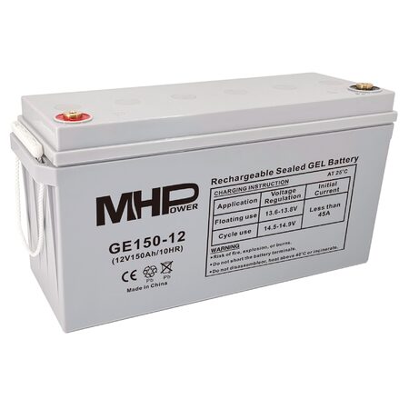 Baterie MHPower GE150-12 GEL, 12V/150Ah, T3-M8, Deep Cycle