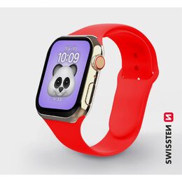 BAND APP.W.SILIKON.38-40mm RED SWISSTEN