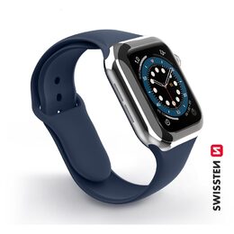 BAND APP.W.SILIKON.42-44mm BLUE SWISSTEN