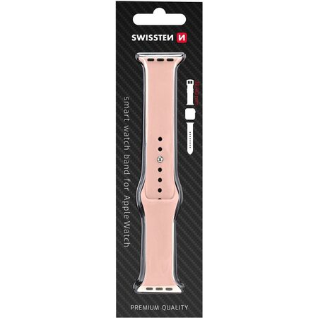 BAND APP.W.SILIKON.38-40mm PINK SWISSTEN