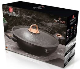 BERLINGERHAUS Pánev WOK s poklicí 30 cm Black Rose Collection BH-7112