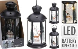 PROGARDEN Lucerna vánoční s LED osvětlením 43 cm SNĚHULÁK KO-ANX000200sneh