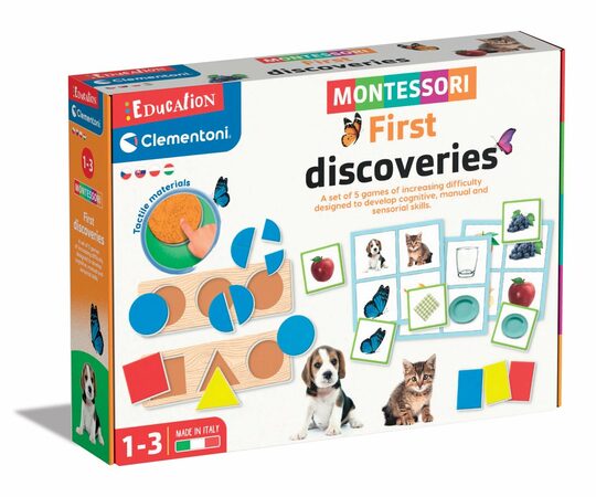 Sada Clementoni Montessori - první objevy, 6 her