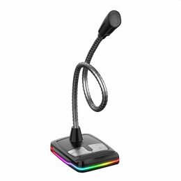 VARR stolní herní mikrofon RGB, USB