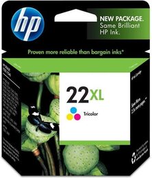Inkoustová náplň HP 22XL, 415 stran, CMY originální