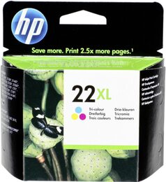 Inkoustová náplň HP 22XL, 415 stran, CMY originální