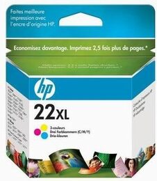 Inkoustová náplň HP 22XL, 415 stran, CMY originální