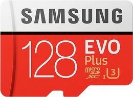 Paměťová karta Samsung Micro SDXC EVO+ 128GB UHS-I U3 (100R/90W) + adapter
