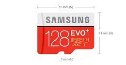 Paměťová karta Samsung Micro SDXC EVO+ 128GB UHS-I U3 (100R/90W) + adapter