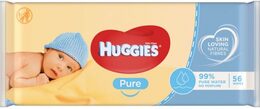 Huggies Pure vlhčené ubrousky 56 ks
