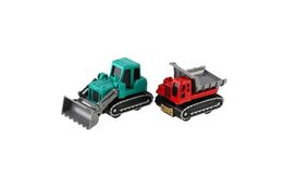 Auto stavební mini kov/plast 6-9cm na zpětné natažení 4 druhy 8ks v boxu