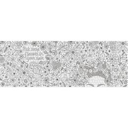 Galison Vybarvovací panoramatické puzzle Květiny ve vlasech 1000 dílků