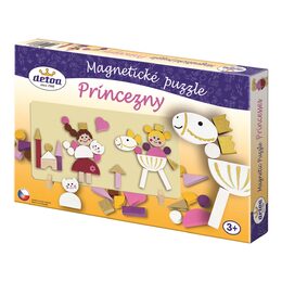 Detoa Magnetické puzzle Princezny v krabici 33x23x3,5cm