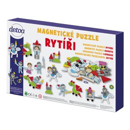 Detoa Magnetické puzzle Rytíři