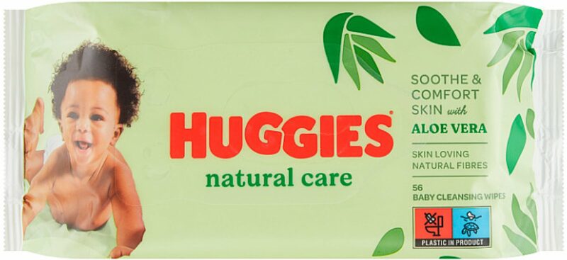 Huggies Single Natural Care čisticí ubrousky 56 ks